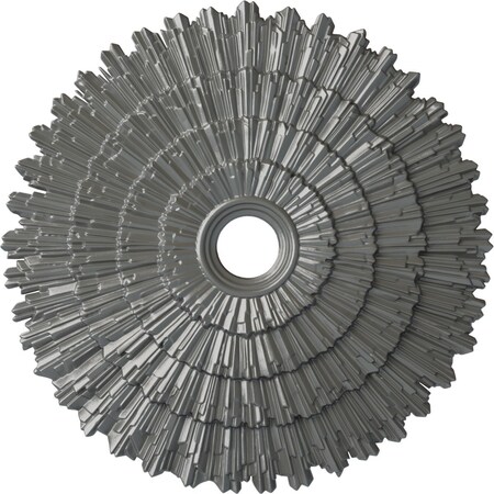 Eryn Ceiling Medallion (Fits Canopies Up To 4), Hand-Painted Silver, 24 3/4OD X 3 1/4ID X 1 7/8P